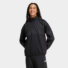 adidas City Tech Utility Half Zip  Erkek Siyah Sweatshirt.-