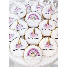 Kişiye Özel Tasarım Kurabiye Unicorn -20 'li