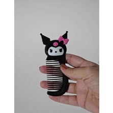 Kuromi Figürlü Saç Tarağı 12 Cm - Dekoratif Biblo ve 3D Maket Obje 12cm