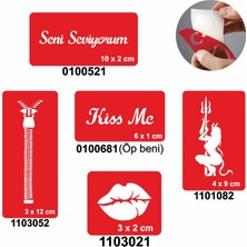 Seni Seviyorum 5'li Set Geçici Dövme Kına Şablonu