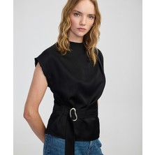 Metal Tokalı Kuşaklı Bluz IW6250006142001