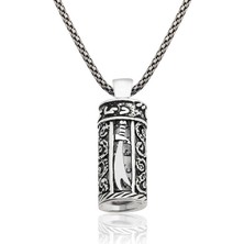 925 Ayar Gümüş Zülfikar Kılıcı Cevşen Gümüş Kolye