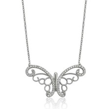 Stumbanng 925 Ayar Gümüş Kelebek Bayan Kolye