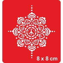 Mandala 360 Tattoo Geçici Dövme Şablonları Kına Kalıpları