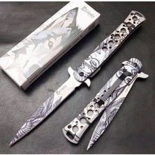 Alsepeteavm FST-1112-A Kızıldereli Desenli Kamp Çakısı