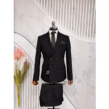 Dupont Kırlangıç Yaka Kruvaze Takım Elbise