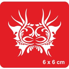 Maskeli Balo Tattoo Geçici Dövme Şablonları Kına Kalıpları