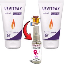Naturaliyalevitrax Cream 2 Adet Erkeklerin Performanslarına Özel 50 ml Krem + Hediye Erosel Erotikmasaj Yağı
