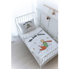 Organik Baskılı Montessori (100X200) Yorgan Seti - Pure Baby Serisi - Tilki ve Küçük Prens