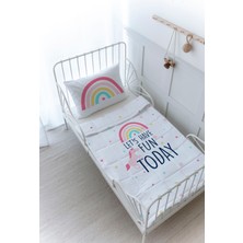 Organik Baskılı Montessori (100X200) Yorgan Seti - Pure Baby Serisi - Unicorn Fun