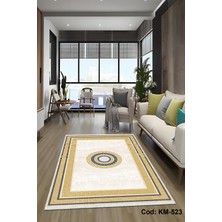 Bazaar Forum Pamuk Taban Dijital Baskı Kaymaz Tüy Dökmeyen Makinada Yıkanabilir Salon Halısı Mutfak Halısı