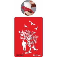 Yaşam ve Ölüm Ağaç Tattoo Geçici Dövme Şablonları Kına Kalıpları