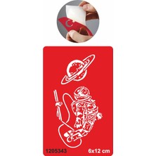 Uzay Yolcusu Astronot Tattoo Geçici Dövme Şablonları Kına Kalıpları