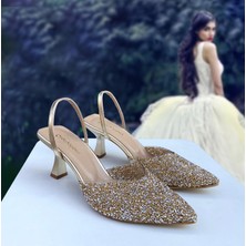 Cam Kırığı 6 cm Ince Topuklu Ayakkabı 01210