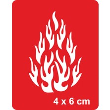 Alevler Tattoo Geçici Dövme Şablonları Kına Kalıpları