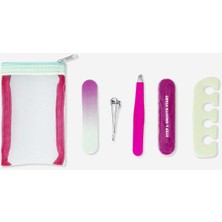 Şık 5 Parçalı Çantalı Manikür ve Pedikür Seti, Pratik ve Taşınabilir Tasarım