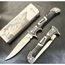 Alsepeteavm A3207-B Gravür Işlemeli Manuel Kamp Çakısı