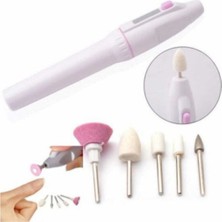 5 Başlıklı Pilli Tırnak Bakım Cihazı, Manikür, Pedikür, Protez ve Nasır Törpüsü