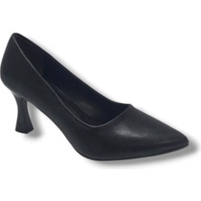 Mengi 678-26 Cilt Deri Ince Topuk Kadın Ayakkabı