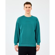 Skechers M Essential Crewneck Sweatshirt Erkek Petrol Sweatshirt S2610015-0730