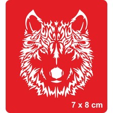 Şahane Kurt Tattoo Geçici Dövme Şablonları Kına Kalıpları