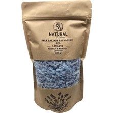 Lavanta Kokulu Doğal Ayak ve Banyo Tuzu, 1000 Gr, Rahatlatıcı ve Ferahlatıcı Deneyim