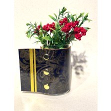 Boe Small Deri Kaplama Cam Vazo