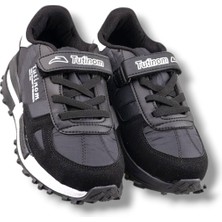 Tutinom 807-26 Anatomik Paraşüt Kumaş Çocuk Sneaker Siyah Beyaz 31-35
