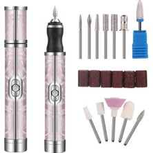 13'ü Birlikte Tırnak Bakım Seti, Şarjlı Frezeli ve Törpü, Manikür Pedikür Aleti