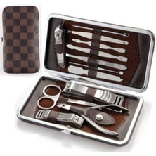 12 Parça Manikür ve Pedikür Seti, Çantalı Tırnak Bakım Araçları