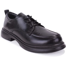 Dagoster DZA07-8892550 Siyah Günlük Bağcıklı Loafer  Kadın Ayakkabı