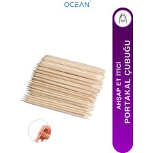 Doğal Ahşap Manikür Çubuğu 100'LÜ, Temiz ve Pratik Kullanım Için Ideal