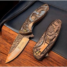 Alsepeteavm 2510-B Rose Ayı Motifli Kamp Çakısı