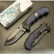 Alsepeteavm FST-4006-B Siyah Mavi Kamp Çakısı