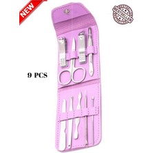 Çelik 9 Parça Profesyonel Tırnak Bakım Seti, Dayanıklı ve Kullanışlı Tasarım