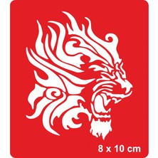Tribal Aslan-2 Tattoo Geçici Dövme Şablonları Kına Kalıpları