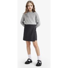 DeFacto Okul Beli Lastikli Gabardin Şort Etek Kız Çocuk F1434A825AU