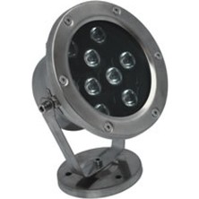 Havuz LED Armatür Aplik Su Geçirmez Açık Alan Aydınlatma Işık Gösterisi Sıva Üstü Krom Kasa Doğal Beyaz 4000K A-KRM-1202 IP68 9W 12V