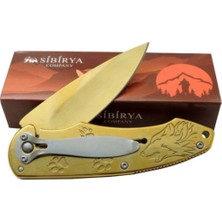 Sibirya Kurt Çakı  Gold S-2065A 20 cm
