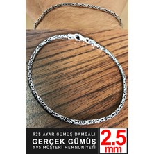 925 Ayar Gümüş Erkek Yuvarlak Kral Zincir Bileklik Künye Erkeğe Hediye MSB14