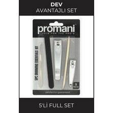 5’li Seyahat Tırnak Bakım Seti – Törpü, Makas, Cımbız, Kütikül Itici