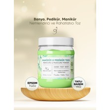 Yeşil Epsom Tuzlu Pedikür ve Manikür Tozu, 500GR, Doğal Bakım Ürünü