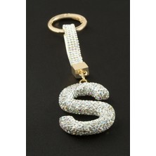 Msa-Shop Harfli Savaroski Taşlı Anahtarlık-S