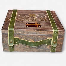 Bricks Iıı Deri Şeritli Ahşap Kutu