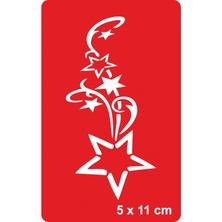 Orient Yıldızı-1 Tattoo Geçici Dövme Şablonları Kına Kalıpları