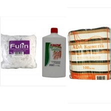 Aseton 1 Lt + Pedikür Terliği 50 Çift + Pedikür Galoşu 50 Adet