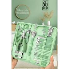 35 Parçalı Profesyonel Tırnak Bakım Seti, Çanta ile Evde Kullanım