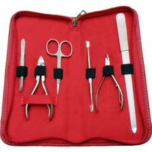 Profesyonel Bileyli Manikür Seti Kırmızı HB4310, Kaliteli ve Şık Tasarım