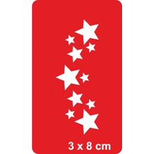 Kayan Yıldızlar Tattoo Geçici Dövme Şablonları Kına Kalıpları