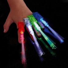 LED Işıklı Renkli Püsküllü Parmak Işığı 4 Renk 4 Adet